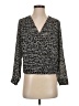 H&M 100% Polyester Black 3/4 Sleeve Blouse Size 2 - photo 1