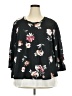 Bobeau Black 3/4 Sleeve Blouse Size 2X - photo 1