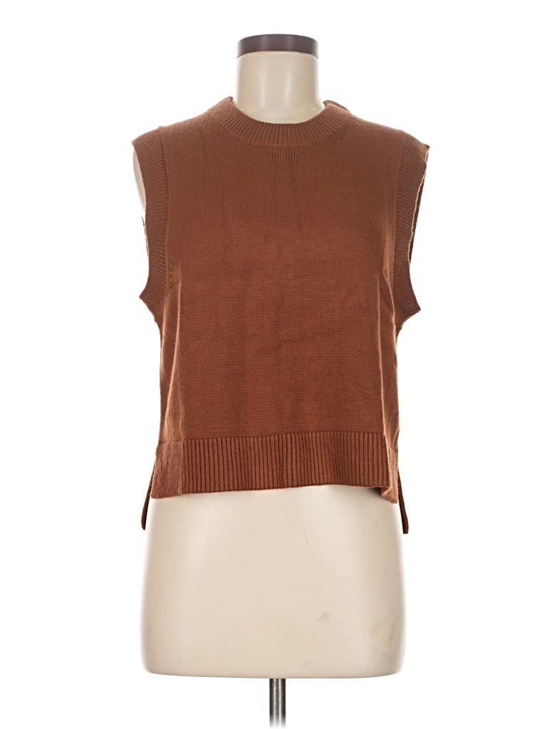 Pre-owned French Connection Sweater Vest In Brown