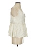 See U Soon 100% Viscose Ivory Sleeveless Blouse Size S - photo 4
