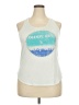 Chin Up White Sleeveless T-Shirt Size XXL - photo 1