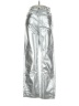 Zara Metallic Silver Jeans Size 0 - photo 1
