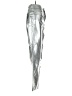 Zara Metallic Silver Jeans Size 0 - photo 4