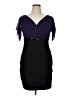 En Focus Studio Black Cocktail Dress Size 14w - photo 1