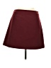 Express Solid Burgundy Casual Skirt Size 6 - photo 1