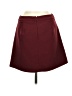Express Solid Burgundy Casual Skirt Size 6 - photo 2