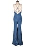 Lovers + Friends 100% Cotton Solid Blue Jumpsuit Size XS - photo 2