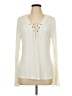 Cato Ivory Long Sleeve Blouse Size L - photo 1