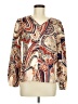 Unbranded 100% Polyester Paisley Ivory Long Sleeve Blouse Size M - photo 1