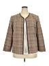 Blair Plaid Brown Tan Blazer Size 2X (estimated) - photo 1