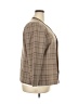 Blair Plaid Brown Tan Blazer Size 2X (estimated) - photo 4
