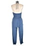 ChicMe 100% Polyester Solid Blue Jumpsuit Size M - photo 2