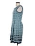Max Studio Argyle Blue Casual Dress Size S - photo 5