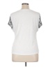 NANETTE Nanette Lepore Silver Short Sleeve Top Size XL - photo 2