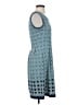 Max Studio Argyle Blue Casual Dress Size S - photo 4