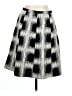 Piazza Sempione Chevron-herringbone Black Silver Formal Skirt Size EU (IT) 46 / US 10 - photo 1