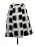 Piazza Sempione Chevron-herringbone Black Silver Formal Skirt Size EU (IT) 46 / US 10 - photo 2