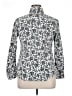 Thakoon Animal Print Silver Long Sleeve Blouse Size XL - photo 2