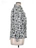 Thakoon Animal Print Silver Long Sleeve Blouse Size XL - photo 4