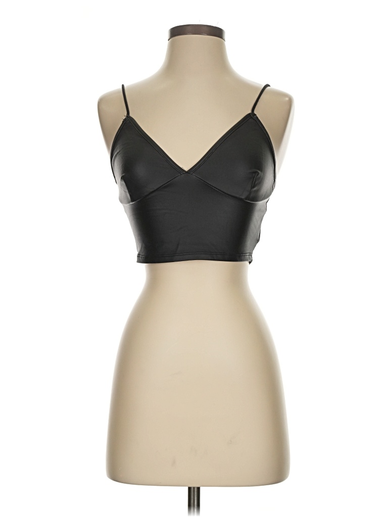 Pre-owned Shein Tank Top Black Strapless Neckline Tops