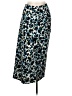 Zara 100% Polyester Animal Print Teal Casual Skirt Size M - photo 1