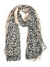 Unbranded Animal Print Tan White Scarf One size - photo 1