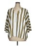 Primark 100% Polyester Stripes Yellow 3/4 Sleeve Blouse Size 16 - photo 1