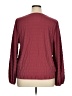 Nine West Burgundy Long Sleeve Blouse Size XL - photo 2