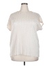 TanJay 100% Polyester Ivory Short Sleeve Top Size 2X - photo 1