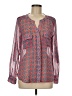 Collective Concepts 100% Polyester Red Long Sleeve Blouse Size M - photo 1