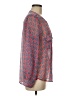 Collective Concepts 100% Polyester Red Long Sleeve Blouse Size M - photo 4