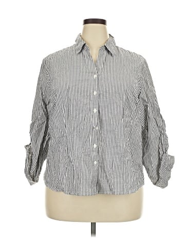 Norton McNaughton 3/4 Sleeve Button-Down Shirt (view 1)