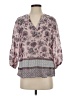Fred David Purple 3/4 Sleeve Blouse Size S - photo 1