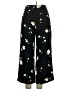 Unbranded 100% Polyester Floral Black Casual Pants Size 34 waist (estimated) - photo 2