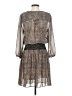Vanessa Virginia 100% Polyester Print Tan Casual Dress Size S - photo 2
