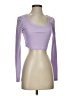 Shein Purple Long Sleeve Top Size 4 - photo 1