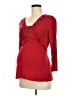 Motherhood Red 3/4 Sleeve Top Size Med Maternity - photo 1