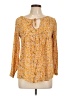 Suzanne Betro Yellow Long Sleeve Blouse Size L - photo 1