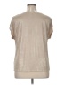 Assorted Brands Metallic Tan Short Sleeve Blouse Size XL - photo 2