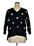 Philosophy Republic Clothing Polka Dots Black Pullover Sweater Size 1X - photo 1