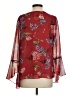 CAbi 100% Polyester Burgundy 3/4 Sleeve Blouse Size S - photo 2