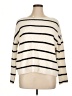 POPSUGAR Stripes Ivory Pullover Sweater Size XL - photo 1