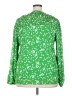 Unbranded 100% Polyester Green 3/4 Sleeve Blouse Size 2X - photo 2