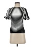 J.Crew 100% Cotton Stripes Black Short Sleeve Top Size XS - photo 1