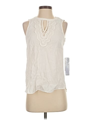 Pale Sky Sleeveless Blouse (view 1)