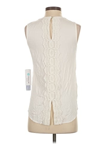 Pale Sky Sleeveless Blouse (view 2)
