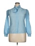 Alicia 100% Polyester Blue Long Sleeve Blouse Size 14 (petite) - photo 1