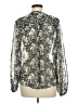 MNG Silver Long Sleeve Blouse Size 6 - photo 2