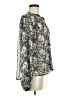 MNG Silver Long Sleeve Blouse Size 6 - photo 4