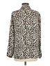 Talbots Outlet 100% Polyester Animal Print Ivory Long Sleeve Blouse Size M - photo 2